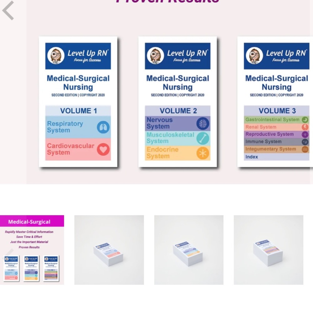 Level up RN flash cards med-surg